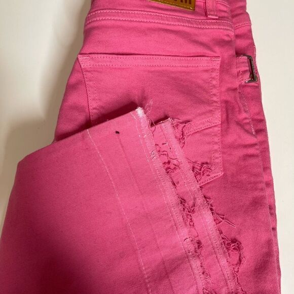 Zadig & Voltaire Londa Denim Jeans Pink 25 NWOT Missing one button - Picture 8 of 12